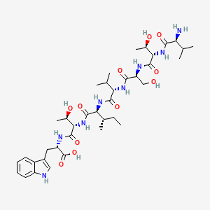 molecular formula C38H60N8O11 B15160780 L-Tryptophan, L-valyl-L-threonyl-L-seryl-L-valyl-L-isoleucyl-L-threonyl- CAS No. 663896-33-1