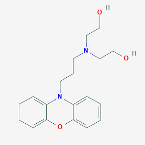 molecular formula C19H24N2O3 B15160787 Ethanol, 2,2'-[[3-(10H-phenoxazin-10-yl)propyl]imino]bis- CAS No. 142744-97-6