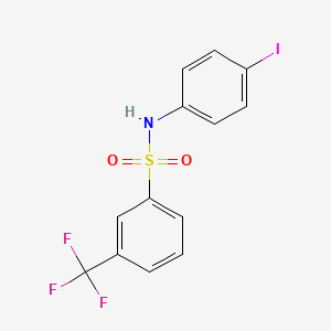 molecular formula C13H9F3INO2S B15160828 N-(3-Trifluoromethylphenyl)sulfonyl(4-iodo)aniline 
