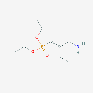 molecular formula C10H22NO3P B15160881 Diethyl [2-(aminomethyl)pent-1-en-1-yl]phosphonate CAS No. 651716-31-3