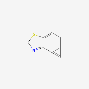 molecular formula C8H5NS B15160915 2H-cyclopropa[e][1,3]benzothiazole CAS No. 702667-05-8