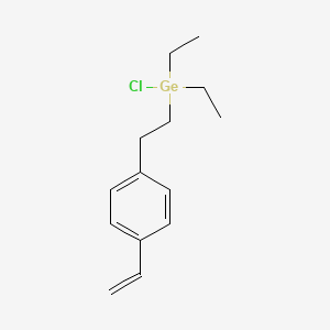 molecular formula C14H21ClGe B15160965 Chloro[2-(4-ethenylphenyl)ethyl]diethylgermane CAS No. 671810-31-4