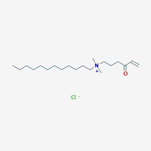 molecular formula C20H40ClNO B15160966 N,N-Dimethyl-N-(4-oxohex-5-en-1-yl)dodecan-1-aminium chloride CAS No. 666861-60-5