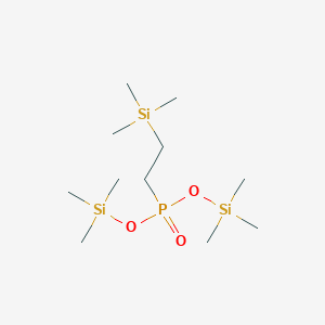 molecular formula C11H31O3PSi3 B15160978 Bis(trimethylsilyl) [2-(trimethylsilyl)ethyl]phosphonate CAS No. 683238-90-6