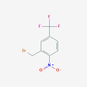 molecular formula C8H5BrF3NO2 B151610 2-(Bromomethyl)-1-nitro-4-(trifluoromethyl)benzene CAS No. 133605-28-4