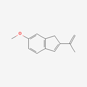molecular formula C13H14O B15161022 6-Methoxy-2-(prop-1-en-2-yl)-1H-indene CAS No. 819871-59-5
