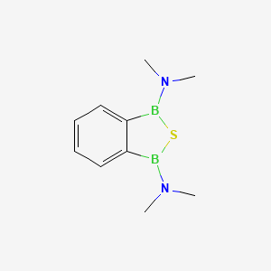 molecular formula C10H16B2N2S B15161067 N~1~,N~1~,N~3~,N~3~-Tetramethyl-2,1,3-benzothiadiborole-1,3-diamine CAS No. 142179-57-5