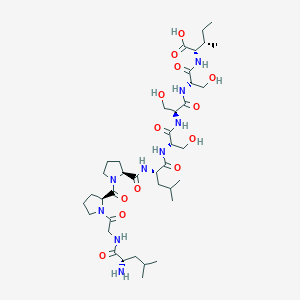 molecular formula C39H67N9O13 B15161073 L-Leucylglycyl-L-prolyl-L-prolyl-L-leucyl-L-seryl-L-seryl-L-seryl-L-isoleucine CAS No. 654638-28-5