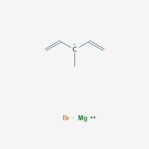 molecular formula C6H9BrMg B15161095 magnesium;3-methylpenta-1,4-diene;bromide CAS No. 652131-35-6