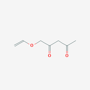 molecular formula C7H10O3 B15161098 1-(Ethenyloxy)pentane-2,4-dione CAS No. 828913-11-7