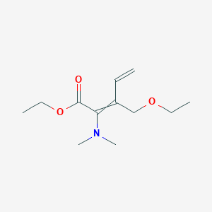 molecular formula C12H21NO3 B15161103 Ethyl 2-(dimethylamino)-3-(ethoxymethyl)penta-2,4-dienoate CAS No. 820976-99-6