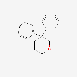 molecular formula C18H20O B15161108 2-Methyl-5,5-diphenyloxane CAS No. 752206-99-8