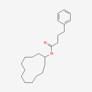 molecular formula C22H34O2 B15161144 Cyclododecyl 4-phenylbutanoate CAS No. 672304-14-2