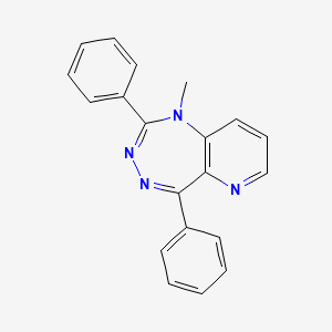 molecular formula C20H16N4 B15161147 1-Methyl-2,5-diphenyl-1H-pyrido[3,2-e][1,2,4]triazepine CAS No. 657402-34-1