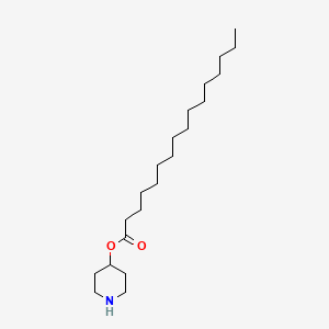 molecular formula C21H41NO2 B15161195 Piperidin-4-YL hexadecanoate CAS No. 666174-16-9
