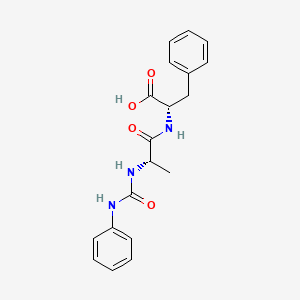 molecular formula C19H21N3O4 B15161200 N-(Phenylcarbamoyl)-L-alanyl-L-phenylalanine CAS No. 827613-42-3