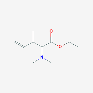 molecular formula C10H19NO2 B15161217 Ethyl 2-(dimethylamino)-3-methylpent-4-enoate CAS No. 651713-25-6