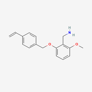 molecular formula C17H19NO2 B15161265 1-{2-[(4-Ethenylphenyl)methoxy]-6-methoxyphenyl}methanamine CAS No. 820973-52-2