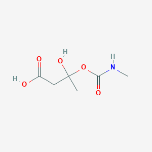 molecular formula C6H11NO5 B15161280 3-Hydroxy-3-[(methylcarbamoyl)oxy]butanoic acid CAS No. 799271-81-1
