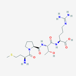 molecular formula C20H37N7O6S B15161440 L-Methionyl-L-prolyl-L-threonyl-N~5~-(diaminomethylidene)-L-ornithine CAS No. 798540-48-4
