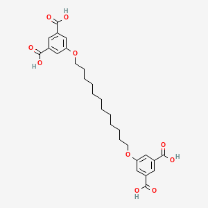 molecular formula C28H34O10 B15161487 5,5'-[Dodecane-1,12-diylbis(oxy)]di(benzene-1,3-dicarboxylato) CAS No. 676267-92-8