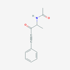 molecular formula C13H13NO2 B15161499 N-(3-Oxo-5-phenylpent-4-yn-2-yl)acetamide CAS No. 655242-10-7