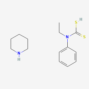 molecular formula C14H22N2S2 B15161507 Ethyl(phenyl)carbamodithioic acid--piperidine (1/1) CAS No. 796975-31-0