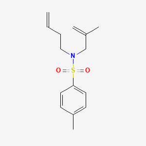 molecular formula C15H21NO2S B15161548 N-(But-3-en-1-yl)-4-methyl-N-(2-methylprop-2-en-1-yl)benzene-1-sulfonamide CAS No. 663604-97-5