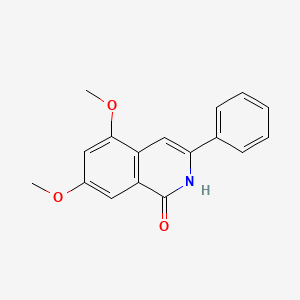 molecular formula C17H15NO3 B15161577 5,7-Dimethoxy-3-phenylisoquinolin-1(2H)-one CAS No. 143658-02-0