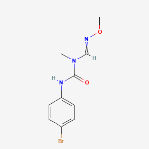 molecular formula C10H12BrN3O2 B15161607 N-[(4-Bromophenyl)carbamoyl]-N'-methoxy-N-methylmethanimidamide CAS No. 652154-52-4