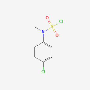 molecular formula C7H7Cl2NO2S B15161636 (4-Chlorophenyl)methylsulfamyl chloride CAS No. 868622-96-2