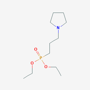 molecular formula C11H24NO3P B15161666 Diethyl [3-(pyrrolidin-1-yl)propyl]phosphonate CAS No. 143338-01-6