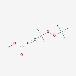 molecular formula C11H18O4 B15161673 Methyl 4-(tert-butylperoxy)-4-methylpent-2-ynoate CAS No. 143391-09-7