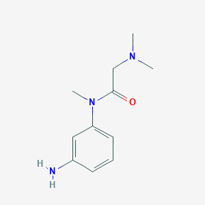 molecular formula C11H17N3O B15161720 N-(3-Aminophenyl)-N,N~2~,N~2~-trimethylglycinamide CAS No. 652140-34-6