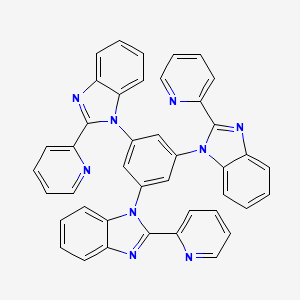 molecular formula C42H27N9 B15161749 1,1',1''-(Benzene-1,3,5-triyl)tris[2-(pyridin-2-yl)-1H-benzimidazole] CAS No. 848441-37-2