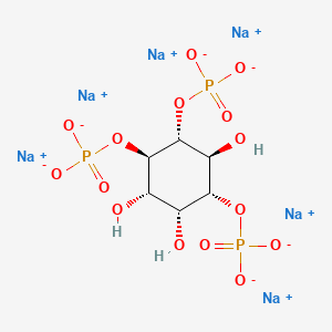 molecular formula C6H15NaO15P3 B1516189 D-myo-Inositol, 1,4,5-tris(dihydrogen phosphate), sodium salt (1:6) CAS No. 108340-81-4