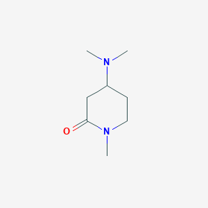 molecular formula C8H16N2O B15161918 4-(Dimethylamino)-1-methylpiperidin-2-one CAS No. 143228-31-3