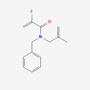 molecular formula C14H16FNO B15161943 N-Benzyl-2-fluoro-N-(2-methylprop-2-en-1-yl)prop-2-enamide CAS No. 664342-24-9