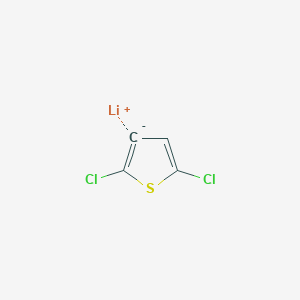 molecular formula C4HCl2LiS B15161975 lithium;2,5-dichloro-3H-thiophen-3-ide CAS No. 143034-26-8