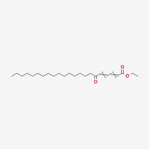 molecular formula C24H42O3 B15162009 Ethyl 6-oxodocosa-2,4-dienoate CAS No. 143160-10-5