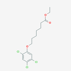 molecular formula C15H19Cl3O3 B15162025 Ethyl 7-(2,4,5-trichlorophenoxy)heptanoate CAS No. 669012-54-8