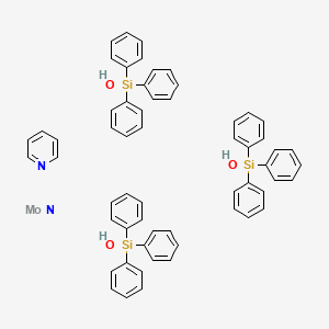 molecular formula C59H53MoN2O3Si3 B1516204 Tris(triphenylsilyloxy)molybdenum nitride pyridine complex CAS No. 1172596-22-3