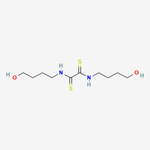 molecular formula C10H20N2O2S2 B15162091 N~1~,N~2~-Bis(4-hydroxybutyl)ethanebis(thioamide) CAS No. 145803-99-2