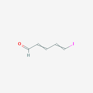 molecular formula C5H5IO B15162109 5-Iodopenta-2,4-dienal CAS No. 168295-35-0