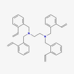 molecular formula C38H40N2 B15162122 N~1~,N~1~,N~2~,N~2~-Tetrakis[(2-ethenylphenyl)methyl]ethane-1,2-diamine CAS No. 142094-35-7