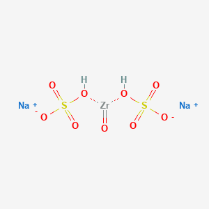 molecular formula NaO5SZr-2 B1516213 Sodium zirconyl sulfate CAS No. 11105-03-6