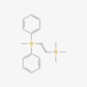 molecular formula C18H24Si2 B15162202 Methyl(diphenyl)[2-(trimethylsilyl)ethenyl]silane CAS No. 847548-61-2