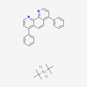 molecular formula C32H34Cl2N2Sn B15162272 Ditert-butyl(dichloro)stannane;4,7-diphenyl-1,10-phenanthroline 