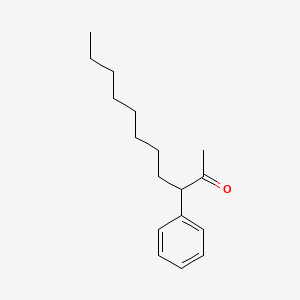 molecular formula C17H26O B15162464 2-Undecanone, 3-phenyl- CAS No. 144688-35-7