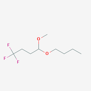 molecular formula C9H17F3O2 B15162551 4-Butoxy-1,1,1-trifluoro-4-methoxybutane CAS No. 143529-20-8